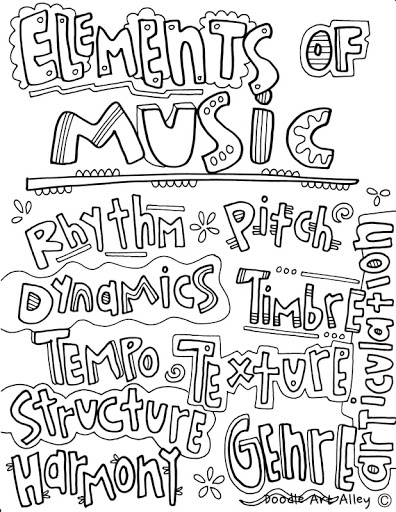 Sequoyah Public Schools Music Coloring Sheets